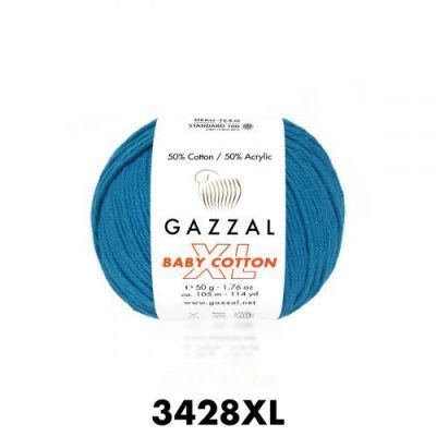 GAZZAL  BABY COTTON XL  3428 - 50% Хлопок, 50% Акрил 50 г/105 м